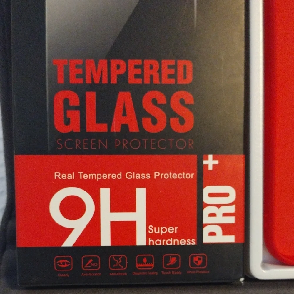 Corefyco Red iPhone Case 13 Pro Max With Tempered Glass Protector